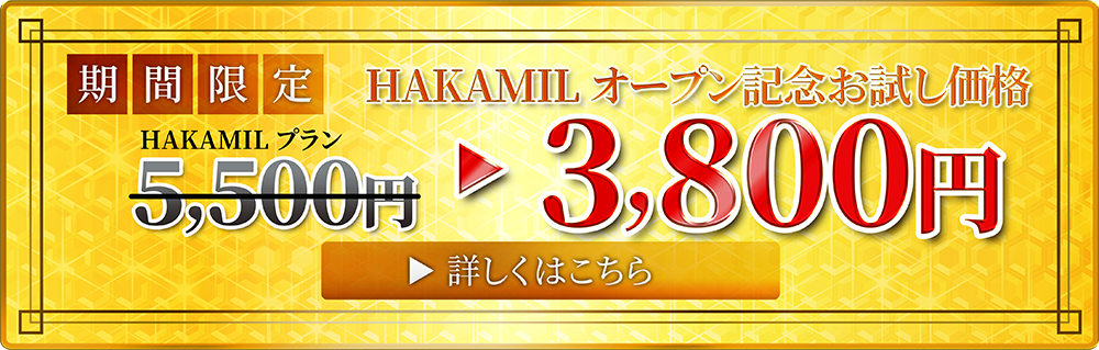 【期間限定】オープン記念お試し価格 3,800円